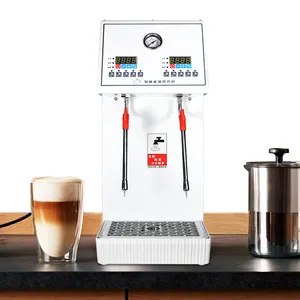 Yüksek kaliteli tam otomatik 5L süt köpürtücü makinesi 110V 220V ticari kahve süt vapur