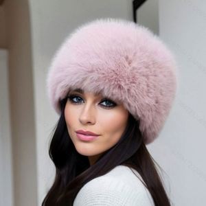 Sombrero de Pescador de Pelo de Oveja Mongol Nuevo de Invierno para Mujer, Gorro de Felpa Grueso y Cálido con Orejeras y Copa Plana - Product Image 2