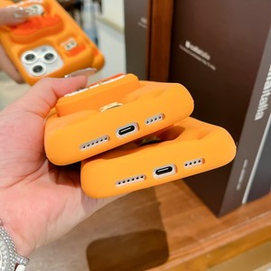 Custodia per telefono cellulare in Silicone per <span class=keywords><strong>iPhone</strong></span> 17 16 15 <span class=keywords><strong>14</strong></span> 13 Pro Pro Max supporto in gomma - Product Image 6