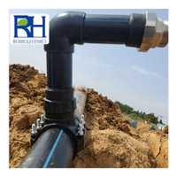 Collier de serrage en plastique PP Hdpe selle Tee tuyau d'irrigation selle raccord d'irrigation