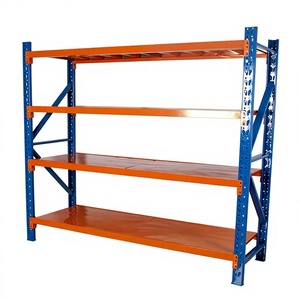 Custom Light Duty Steel Industrial Racks Anti-Rust Epoxy Spray Easy Install Height Adjustable <strong>Shelving</strong> Blue - Product Image 1