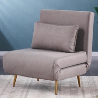 Canapé-lit pliant moderne en tissu double lin 3-en-1, mobilier de salon, canapé-lit, plusieurs couleurs au choix