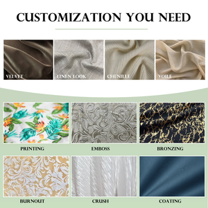 Nhà Máy Cung Cấp Mới Nhất OEKO-TEX Chứng Nhận Hiện Đại Nhung Màn Cửa Sổ Kem Chống Nắng Rèm Grommet Dệt Kim Kỹ Thuật Tất Cả Các Mùa - Product Image 5