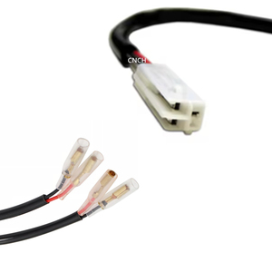 フロントターン信号ライトアダプター3ピンホンダ2または3ワイヤ用CNCHカスタムコネクタワイヤーハーネス - Product Image 1