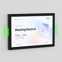 Tableta Android de 10 Pulgadas para la Gestión de Salas de Conferencia, Tableta PoE con Montaje en Pared con Tornillo de Seguridad, LED RGB, Radar MmWave, RS485