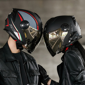 Casque de moto ABS 3/4 demi-visage, certificats DOT, modulaire, double visière, Casco De Motocicleta, accessoires de conduite de moto - Product Image 6