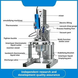 Emulsionador de Laboratorio Veidt, Diseño No Estándar, Reactor de Homogeneización y Dispersión al Vacío de Acero Inoxidable, Equipo Químico Inteligente - Product Image 5