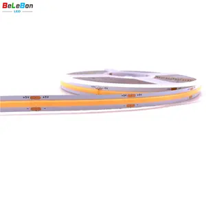 DC 5V Strip COB Led, 8Mm Lebar 1800K 2200K 2700K 3000K 4500K Putih Hangat 6000K 6500K 9000K USB Putih Merah Hijau Biru COB