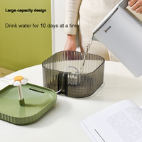Fontaine à eau intelligente pour chat, à circulation automatique, pour petits animaux, avec eau courante, alimentation par prise, filaire