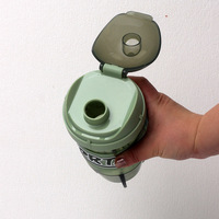 Nouvelle bouteille d'eau de sport en plastique à rabat de 600 ml, gobelet de fitness portable pour la poudre de protéines en plein air, bouteille de milkshake