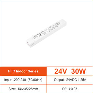 Alimentation LED à tension constante 30W 60W 75W 100W 150W 200W PF 0.95 pour bande LED 200-240V AC-DC 12V 24V IP20 - Product Image 2
