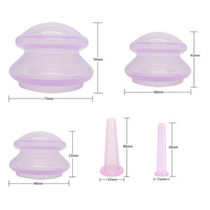 Set bekam silikon rumah tangga, bekam profesional terapi hisap lebih kuat cocok untuk pijat myofasikal, otot, saraf dll - Product Image 4