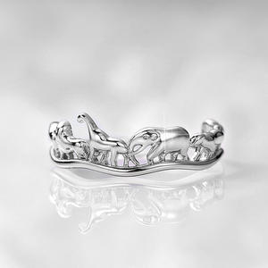 Anillo de aleación con forma de animal F834, chapado en oro de 18 quilates, joyería de moda unisex, regalo para ella o él. - Product Image 6