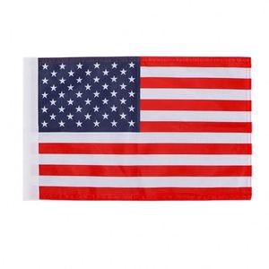 Drapeau de voiture personnalisé à double face imprimé 14x21cm 30x45cm, drapeau américain pour fenêtre de voiture avec mât - Product Image 5