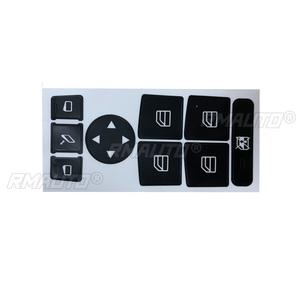 New Arrival Car Button Repair Steering AC Door Lock <b>Window</b> <b>Decals</b> Stickers New for Mercedes for Benz 2007-2014 5pcs - Product Image 2