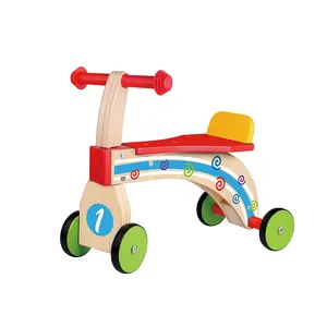 2024 Neuzugang Schlussverkauf Kinder Holzspielzeug Kinder Balance Baby Scoot Around Balance Bike Outdoor-Spielzeug