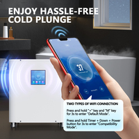Refroidisseur à eau avec générateur d'ozone Refroidisseur à bain de glace 1HP. Refroidisseur d'eau avec générateur d'ozone pour la récupération de la forme physique des athlètes