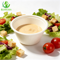 SUMKOKA Gobelet à sauce 7oz biodégradable et compostable en bagasse de canne à sucre, récipient à condiments jetable, gobelet portion pour la restauration