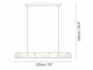 Lustre linéaire nordique en albâtre, luminaires suspendus pour îlot de <span class=keywords><strong>cuisine</strong></span>, table à manger moderne de luxe, lustre en albâtre naturel d'Espagne - Product Image 6