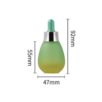 Vente en gros de flacons compte-gouttes en verre transparent/coloré de 30 ml, flacon vide pour huile essentielle avec bouchon compte-gouttes pour usage cosmétique