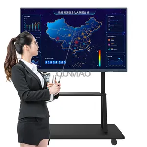 Factory supply cheap price smart board 65 for school 4k lcd 40 points touch interactive smart board for meeting teaching