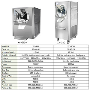 Machine <span class=keywords><strong>à</strong></span> crème glacée 38-40L/H, machine <span class=keywords><strong>à</strong></span> gelato automatique, machine <span class=keywords><strong>à</strong></span> fabriquer de la crème glacée dure, machine <span class=keywords><strong>à</strong></span> crème glacée commerciale pour les entreprises, prix - Product Image 2