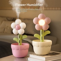 Humidificateur d'air domestique compact pour fleurs, de bureau, USB, avec éclairage LED, 300 ml, silencieux, pour chambre à coucher, femmes enceintes, grand volume de brume, YS