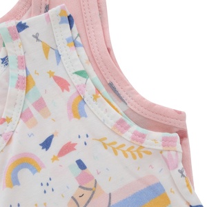 Neonato Design personalizzato vendita calda abbigliamento per bambini abbigliamento per bambini abiti per ragazze traspiranti 2 pezzi pigiama a costine in cotone set di vestiti per bambini - Product Image 5