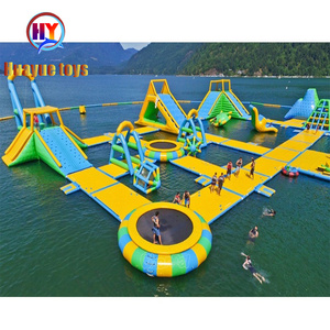 Nuevo comercial de alta calidad PVC inflables parque acuático grande inflable carrera de obstáculos team building - Product Image 1