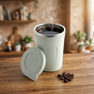 แก้วน้ำเก็บความร้อน ANAX Modern COZY MUG สแตนเลสสตีล ป้องกันการรั่วซึม ฝาปิดสุญญากาศ ขนาด 450 มล. พกพาสะดวก สำหรับกาแฟร้อน ใช้ในออฟฟิศ - Product Image 3