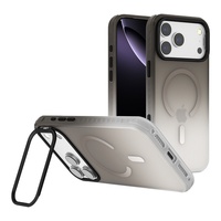 Coque de téléphone magnétique à dégradé de couleur pour iPhone 18 17 Pro, coque de téléphone montée sur cadre pour iPhone 16 Plus 15 14 13