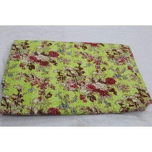 Cubrecama y Colcha Estilo Vintage Kantha, Hechos a Mano, de Algodón Estampado, Lavables, Suaves, Ecológicos, Decoración para el Hogar, Regalo de Inauguración - Product Image 4
