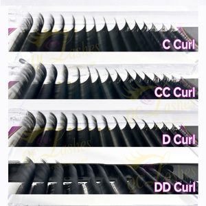 Extensiones de Pestañas Coreanas PBT con Logotipo Privado, Premium, Individuales, Mega Volumen, Curvatura J B C D CC DD L M, Efecto Mink Cashmere - Product Image 5