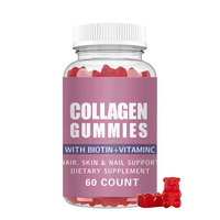 Compléments alimentaires de haute qualité favorisant la croissance des cheveux et des ongles, la santé de la peau, gommes au collagène avec biotine + vitamine C
