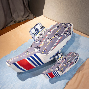 Tùy Chỉnh Phim Hoạt Hình Tàu Sân Bay Búp Bê Đồ Chơi Sang Trọng Dài Thanh Gối Mô Phỏng Gối Chăn Quà Tặng Cho Trẻ Em - Product Image 2