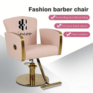 Silla de Barbero de Lujo con Base de Acero Inoxidable, Color Personalizable, Logotipo Personalizado, Silla de Salón para Barbería - Product Image 3