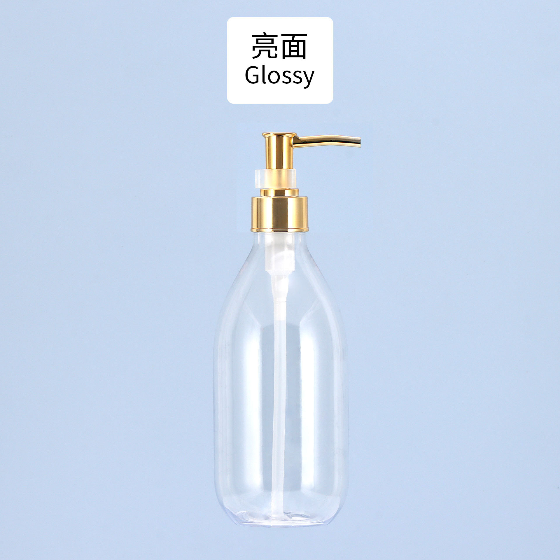 ขวดใส B18 หัวปั๊มสีทอง