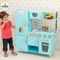 Jouet en bois Cuisine pour enfants avec nourriture de jeu et casseroles et poêles