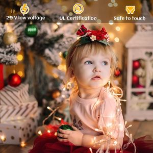 Guirlande lumineuse solaire LED, rideau de lumières LED, lampe à barre de lumière, lampe à ondes basse pression, décoration extérieure imperméable pour mariage, Noël, lampe de toit - Product Image 4