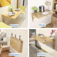 Table pliante murale en bois pour petits espaces pour enfants étude salle à manger cuisine buanderie bureau pliable pour bar salon