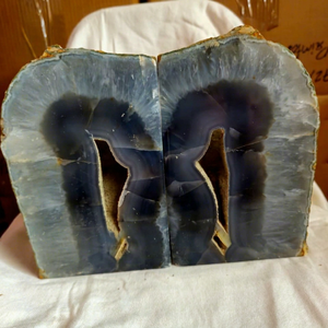 High Quality Natural Agate Crystal <b>Bookends</b> 100% Natural Healing Gemstone Carved Handmade Polished Durable Home Resort Library - Product Image 1