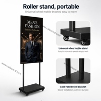 Écran tactile LCD publicitaire sur pied de 43, 49, 55, 65 pouces, équipement d'affichage numérique intérieur pour centre commercial.