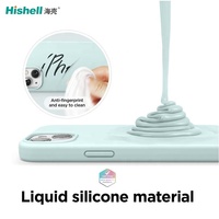 Coque en microfibre à quatre côtés en silicone liquide véritable pour iPhone 15 Plus compatible avec chargement sans fil