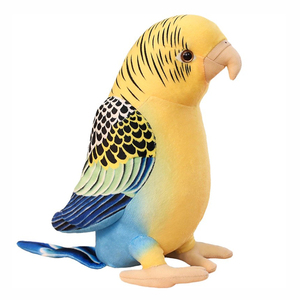 Tùy chỉnh thực hiện dễ thương Macaw Budgerigar búp bê sang trọng Myna mô phỏng động vật nhồi bông Đồ chơi chim Sáng tạo thiết kế chim - Product Image 2