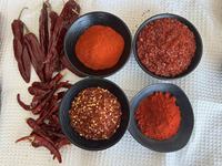 Flocons de piment rouge déshydraté, piment séché, poudre de piment concassé