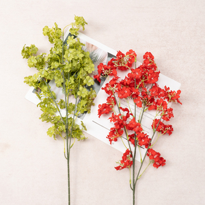 Fleurs artificielles, verdure, fleurs en soie, osmanthus à tige unique, style chinois, décoration de cour, fleur d'intérieur - Product Image 2