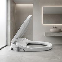 Siège de toilette intelligent en plastique PP, design ultra-mince et hygiénique, installation facile DIY, compatible avec les toilettes standard, pour une assise propre