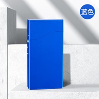 Étui à cigarettes en métal fin classique imperméable de 10 cm avec logo personnalisé et briquet intégré, capacité de 21 cigarettes