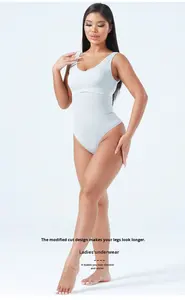 Faja Moldeadora de Cintura Alta sin Costuras para Mujer, Control de Abdomen, Reductora de Cintura, Tanga, Ropa Interior, <span class=keywords><strong>Bikini</strong></span> de Punto - Product Image 2