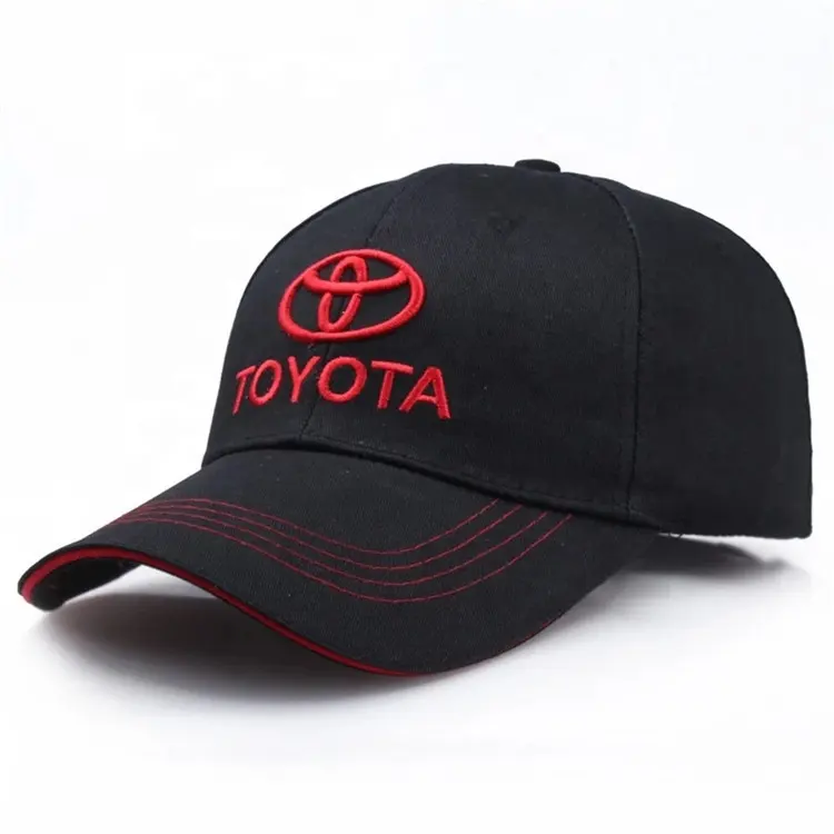 Topi Olahraga Bisbol Toyota, Topi Snapback Olahraga Luar Ruangan, Topi Balap Katun Logo Mobil Jepang untuk Toyota